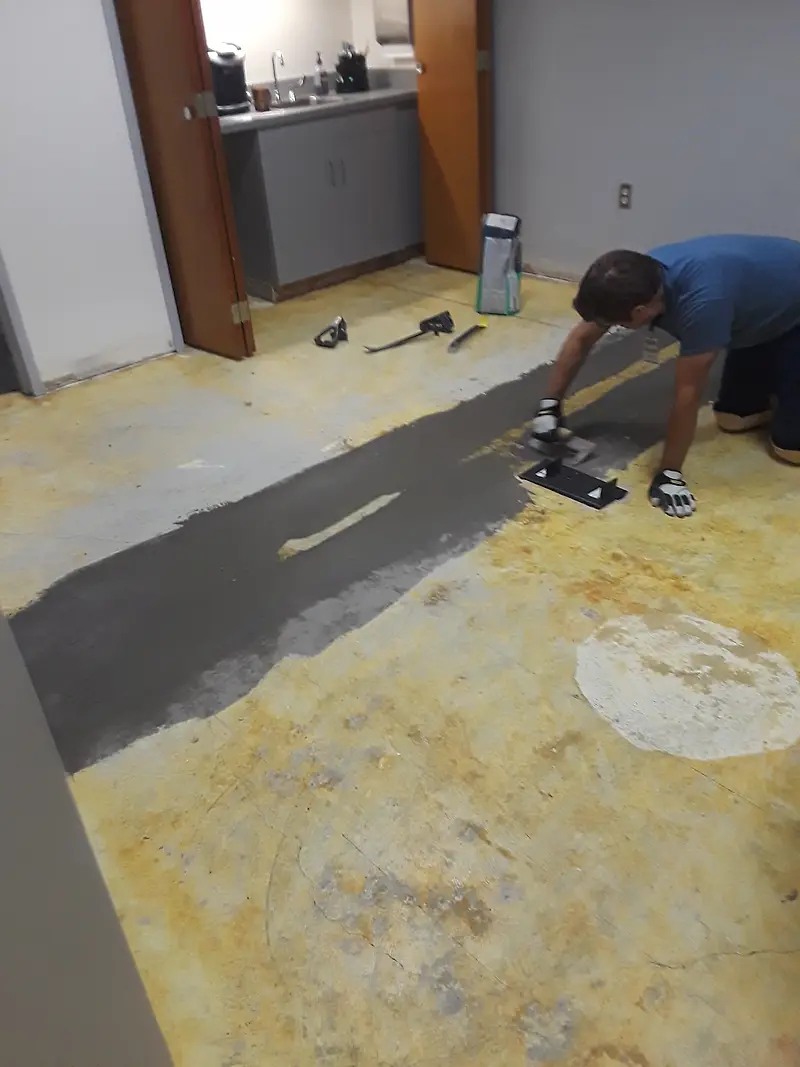 El Segundo Police Department flooring replacement — project photograph by Kal Best Contractor