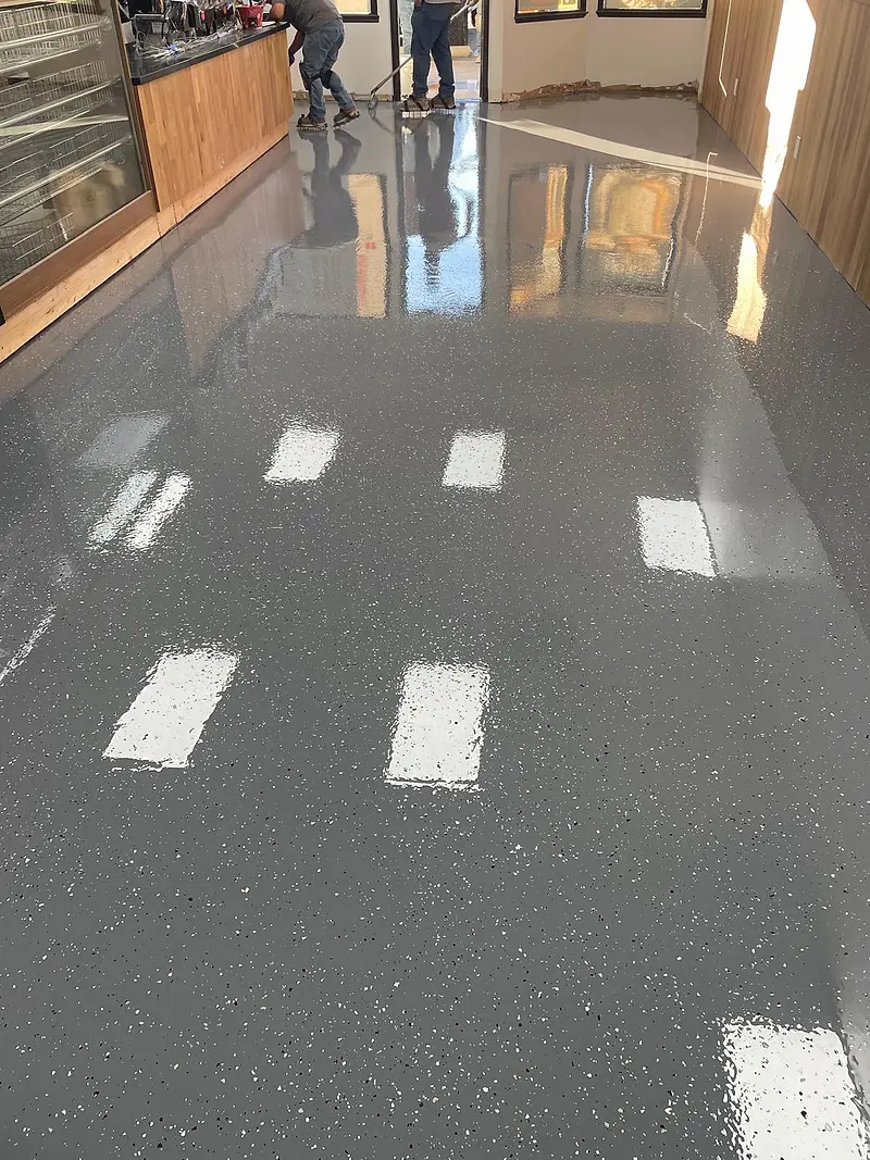 Epoxy floor coatings — project photograph by Kal Best Contractor