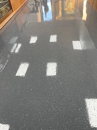 Epoxy floor coatings — project photograph by Kal Best Contractor