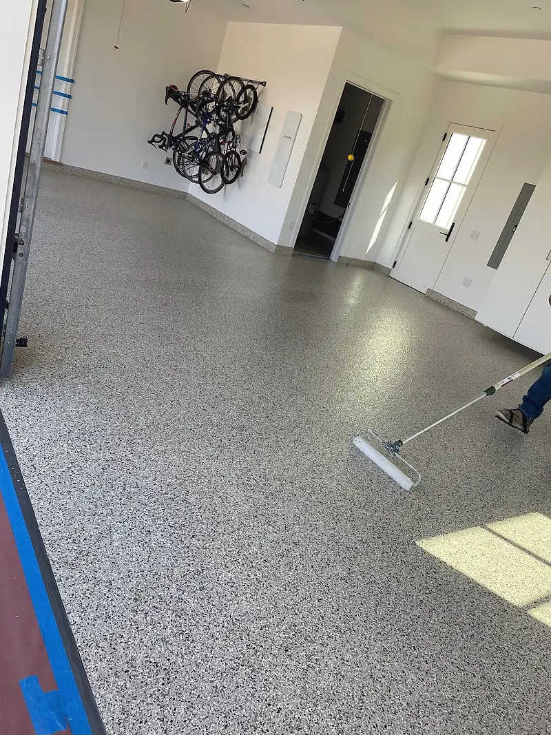Epoxy floor coatings — project photograph by Kal Best Contractor