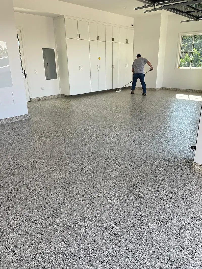 Epoxy floor coatings — project photograph by Kal Best Contractor
