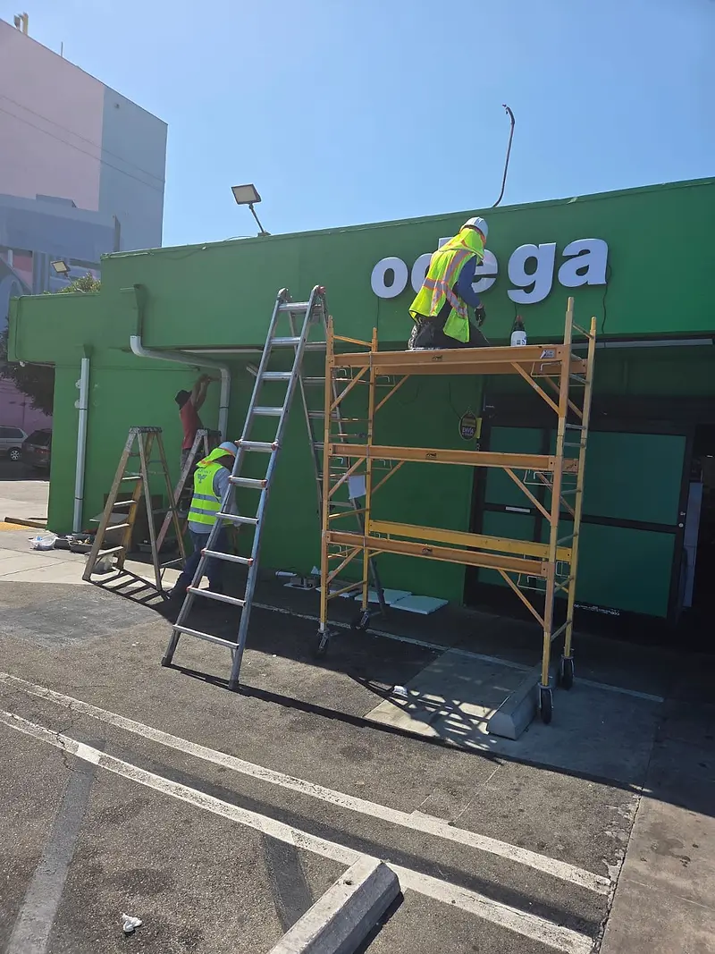 La Bodega — restaurant exterior and sitework — project photograph by Kal Best Contractor