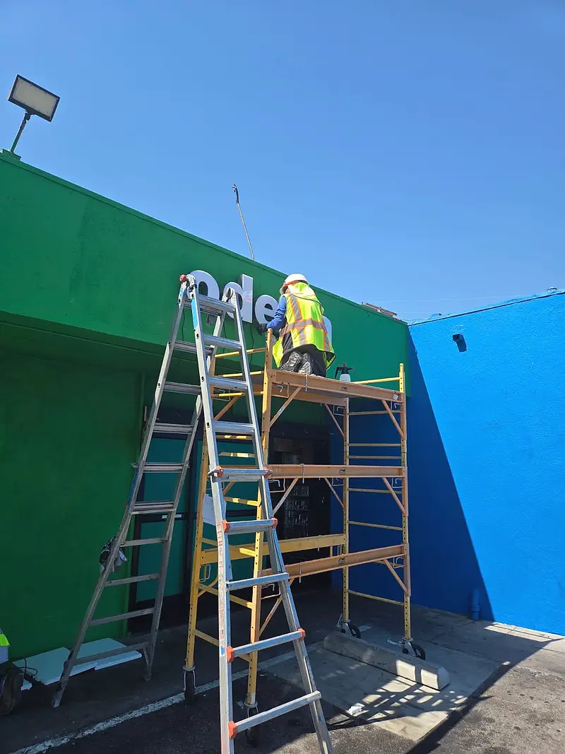 La Bodega — restaurant exterior and sitework — project photograph by Kal Best Contractor