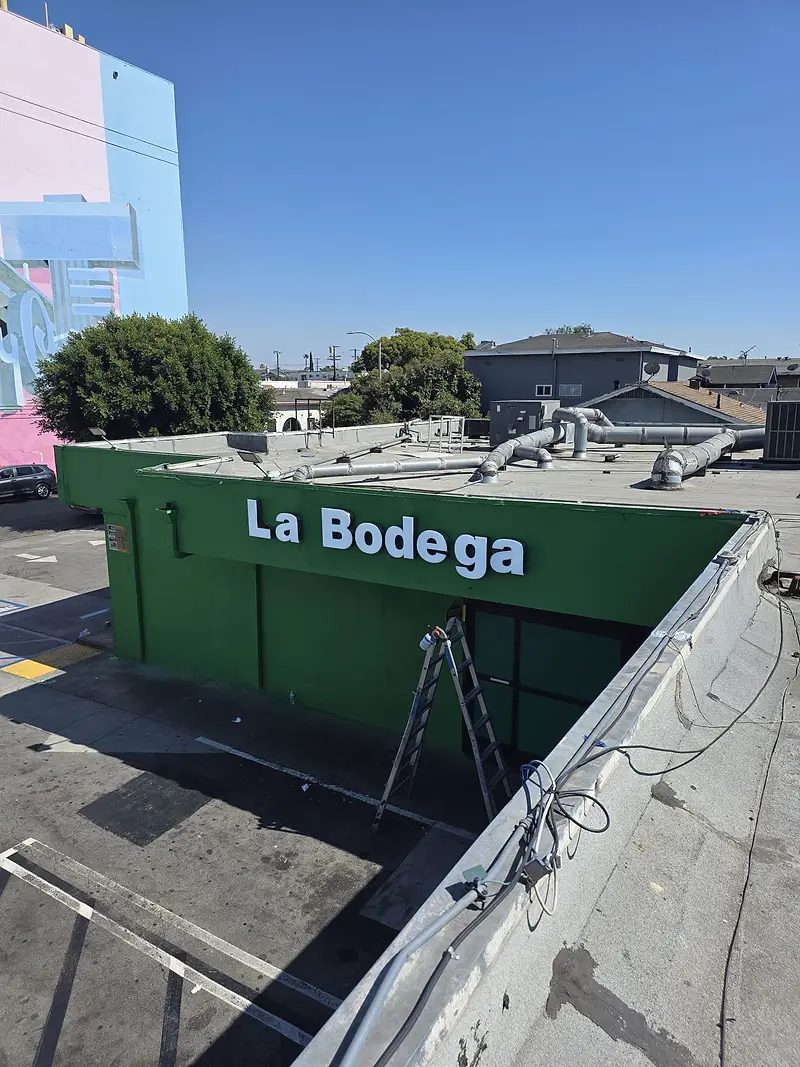 La Bodega — restaurant exterior and sitework — project photograph by Kal Best Contractor