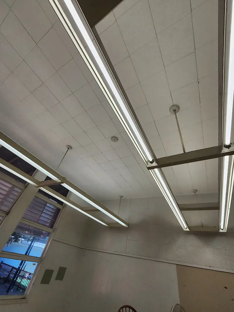 Lindbergh School ceiling replacement — project photograph by Kal Best Contractor
