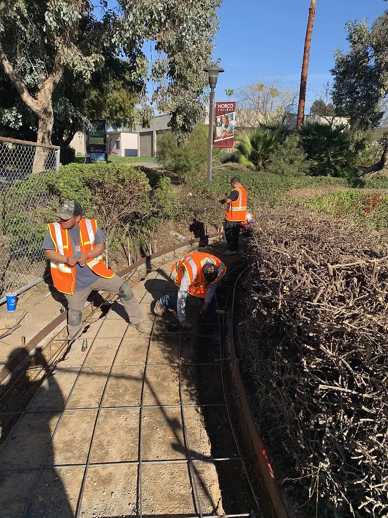 Norco College concrete and sitework — project photograph by Kal Best Contractor