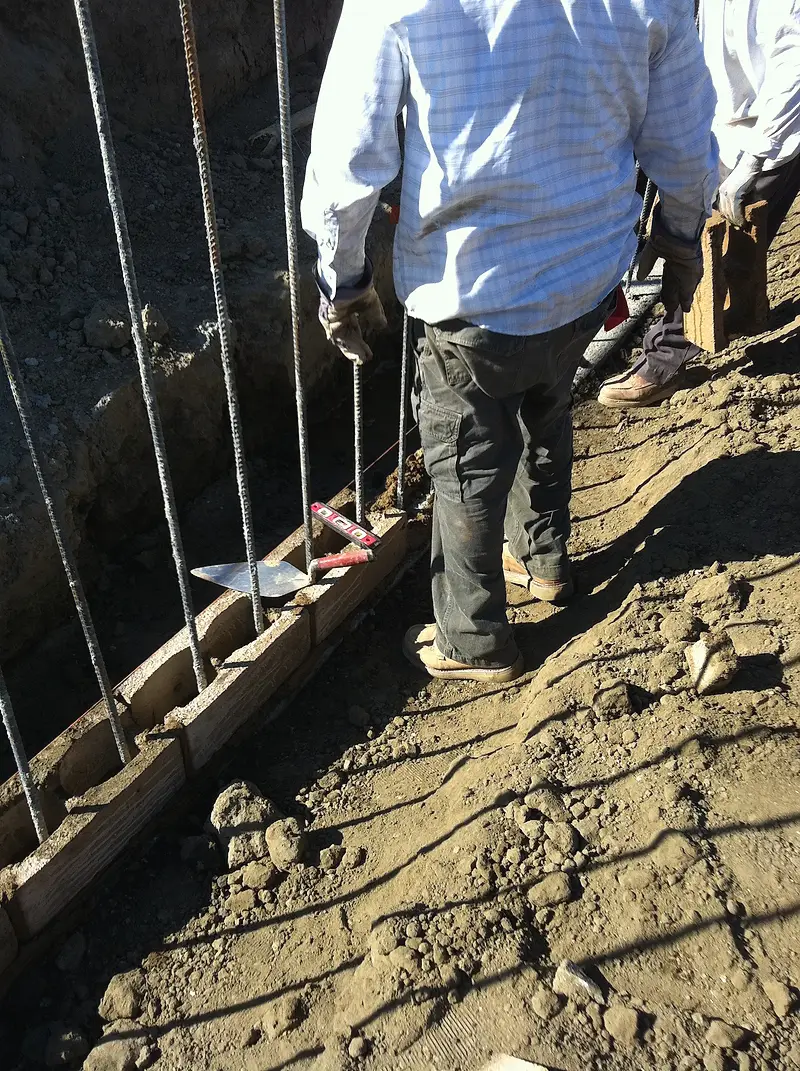 Stadium retaining wall, San Juan Capistrano High School — project photograph by Kal Best Contractor