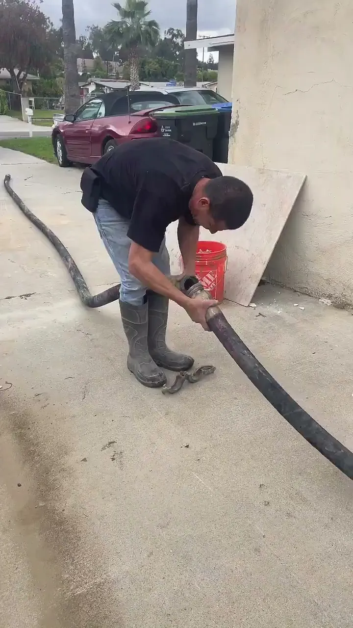 Still from a film of a concrete pour and finish on site